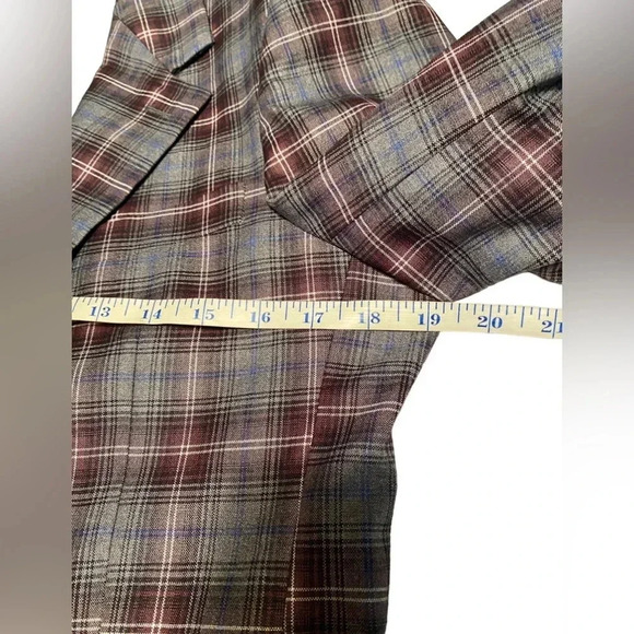 Men’s Bespoke Tazzio Skinny Fit Plaid Two Piece Suit - Picture 7 of 16